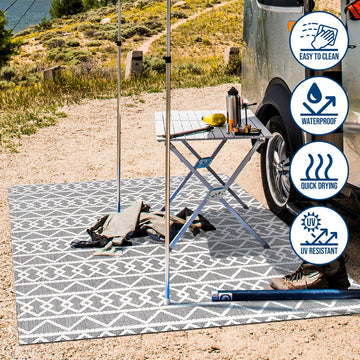 Aylan High-low Pile Knotted Trellis Geometric Indoor/outdoor Area Rug